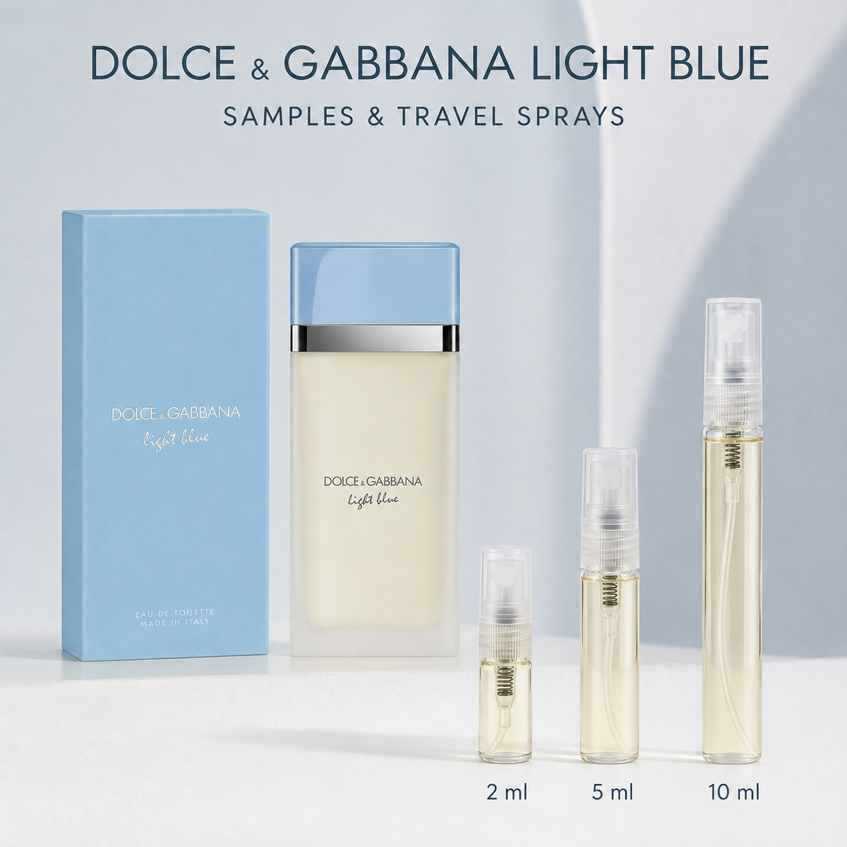 Dolce & Gabbana Light Blue – Samples & Travel Sprays