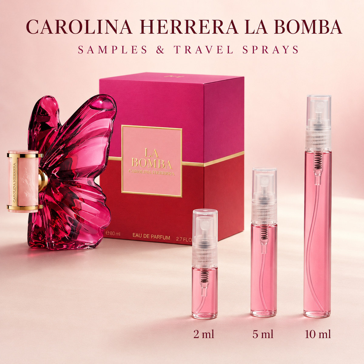 Carolina Herrera La Bomba – Samples & Travel Sprays