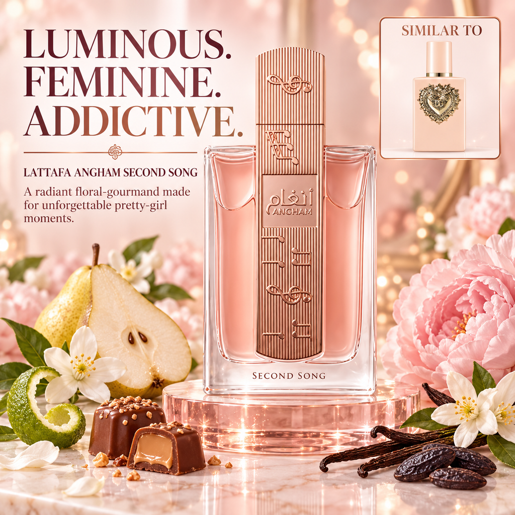 Lattafa Angham Second Song | Fresh Floral Gourmand Women’s Perfume