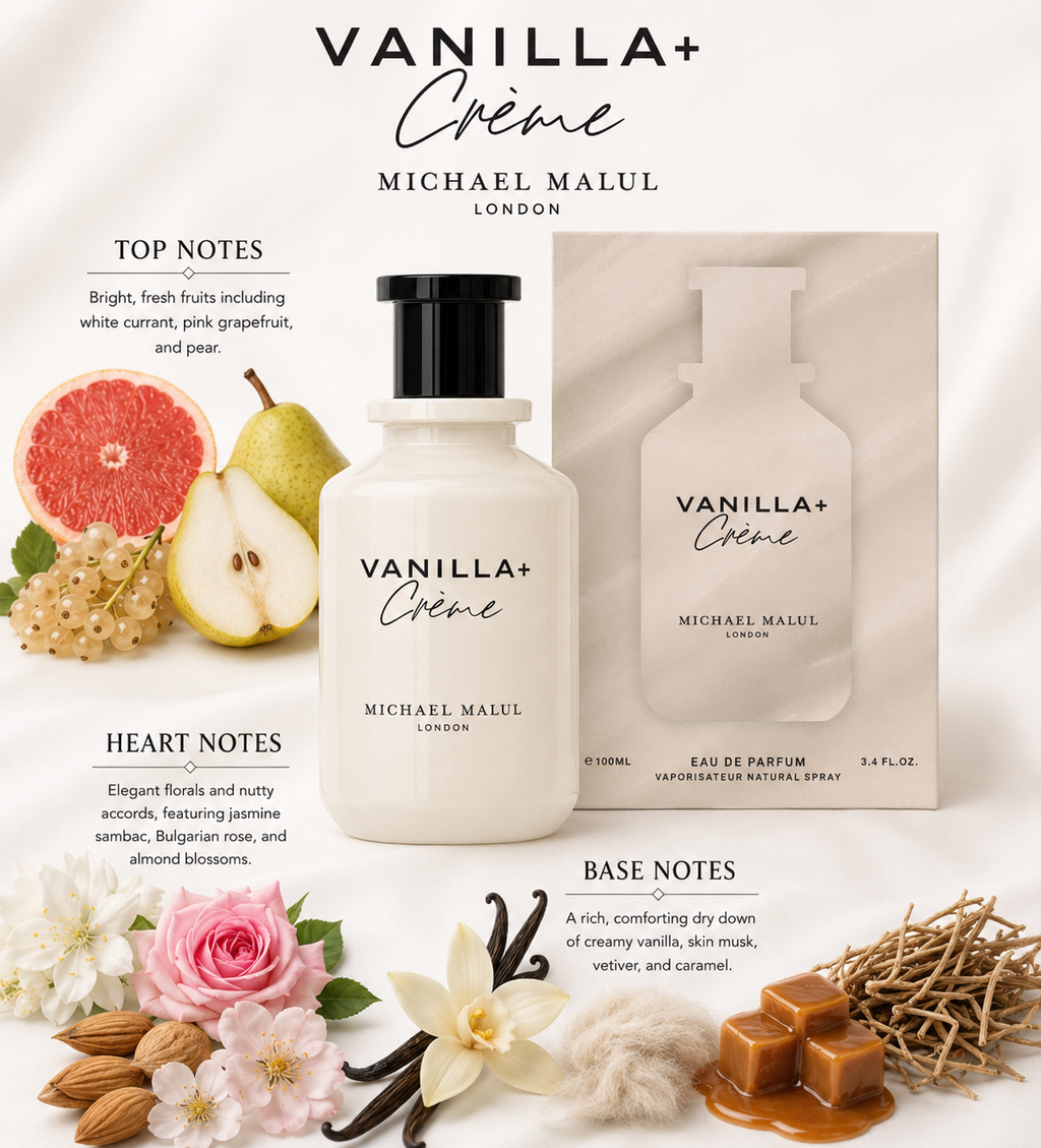 Michael Malul Vanilla + Crème Eau de Parfum for Women 3.4oz