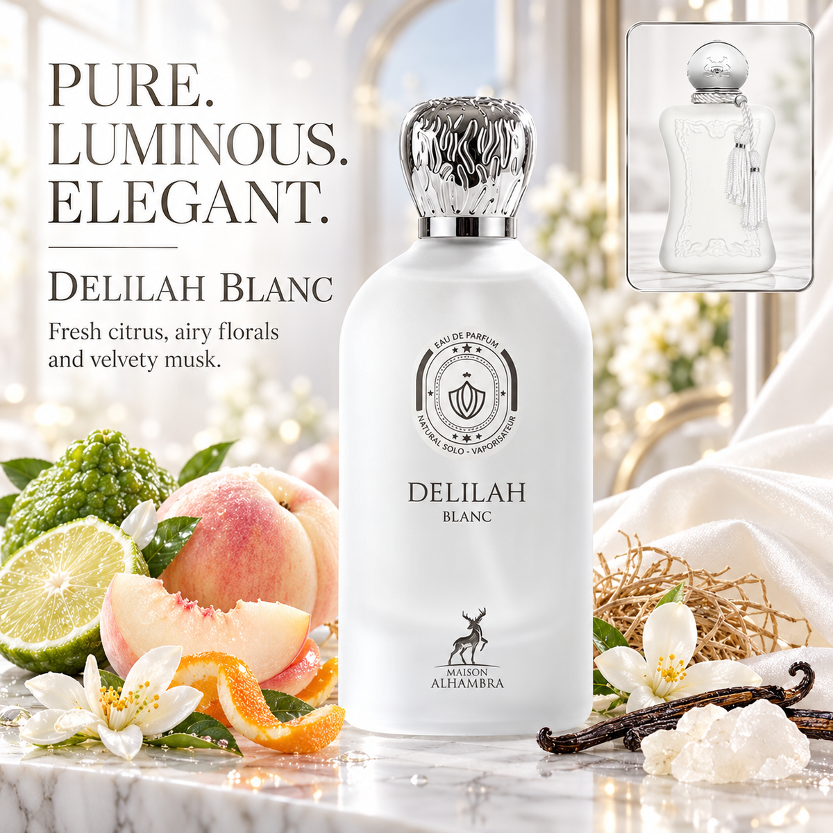 MMaison Alhambra Delilah Blanc – Samples & Travel Sprays
