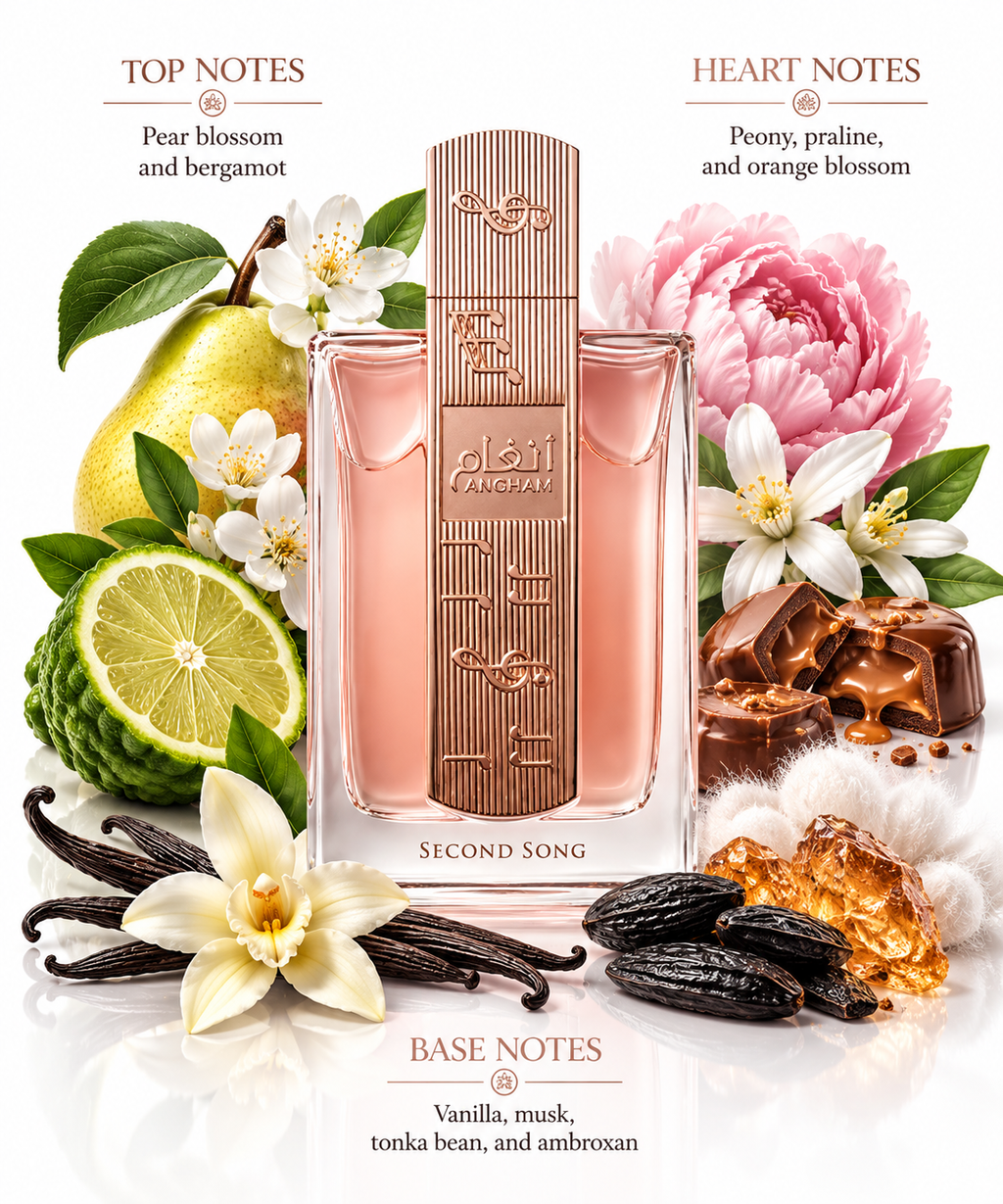 Lattafa Angham Second Song | Fresh Floral Gourmand Women’s Perfume