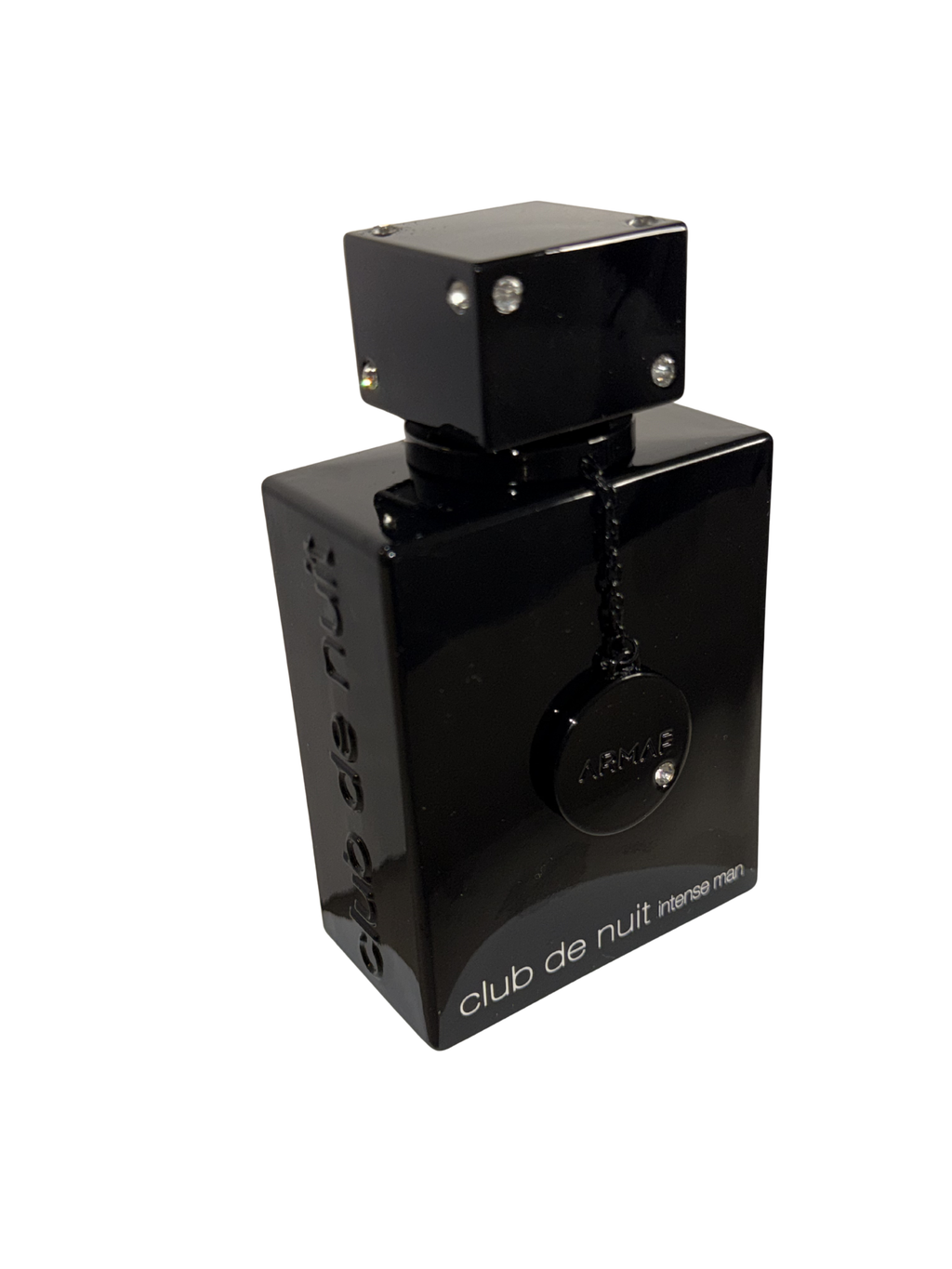 Black perfume bottle at an angle labeled 'club de nuit', Best Cologne for Men, Men's Cologne, Date Night Cologne