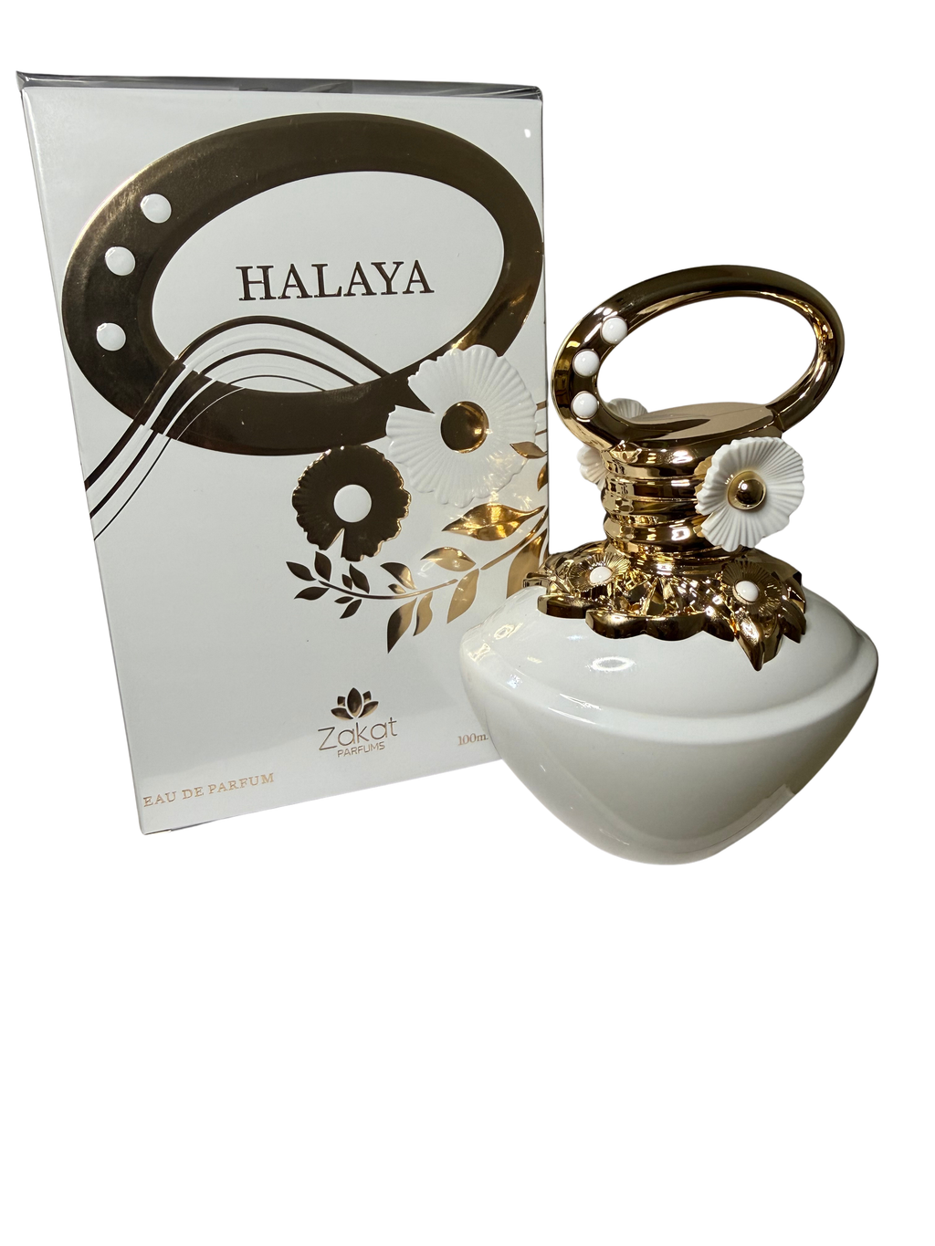 Perfume bottle with gold accents and 'Halaya' packaging on a white background. Women's Perfume Date Night Perfume Travel Size Fragrance Long Lasting Cologne Decant Perfaum